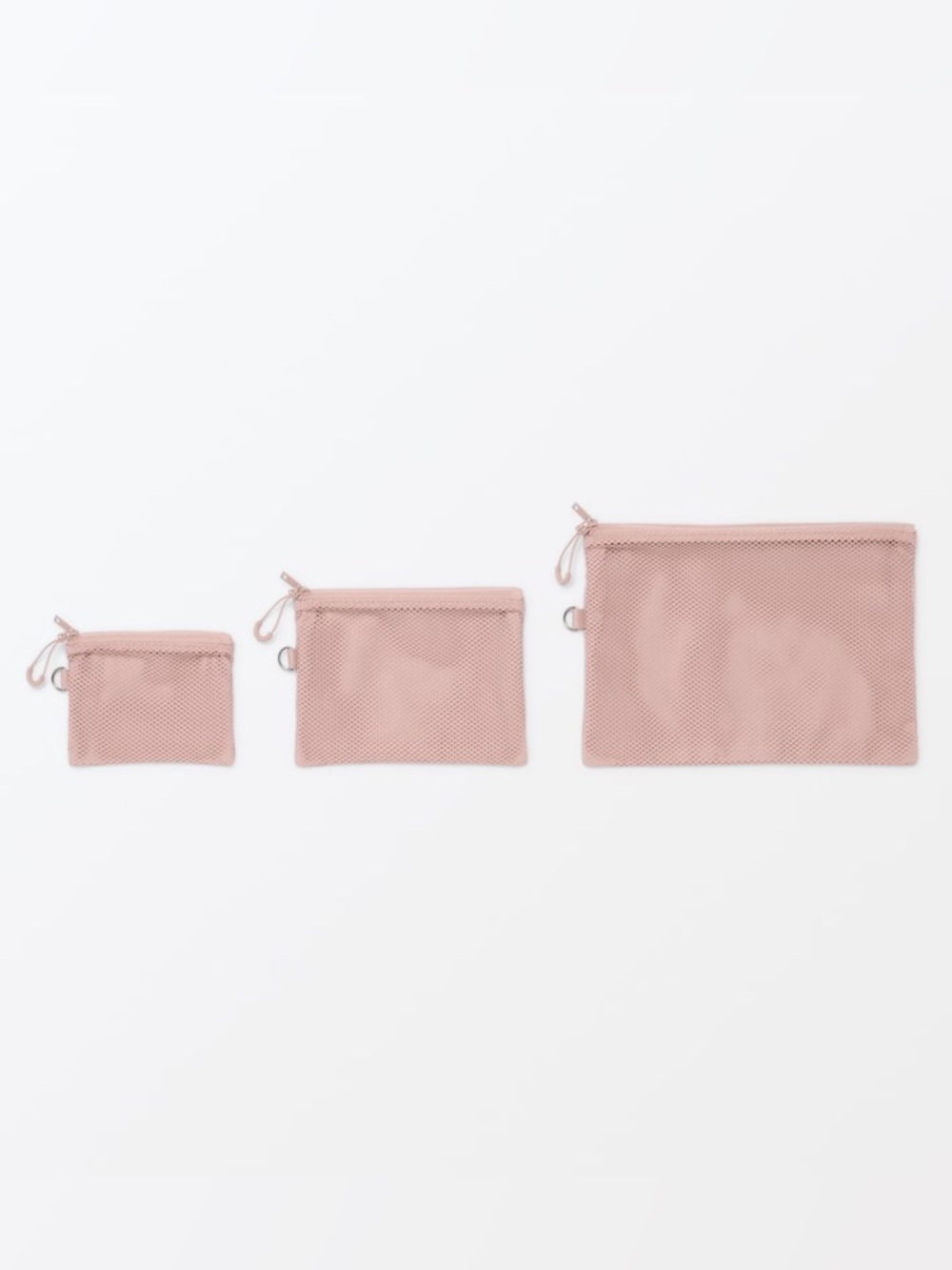 💎 MUJI Polyester Two Zipper Case_Small_Color: Pink_NWT 💎 - Picture 6 of 6